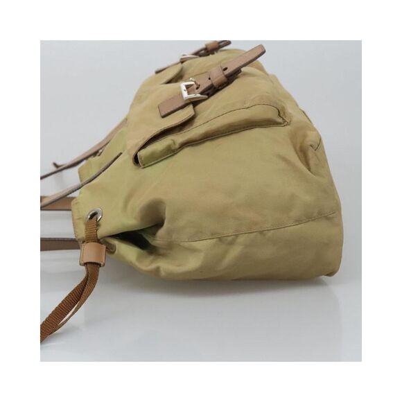 Pre Loved Prada Tessuto Medium ToteShoulder Bag Women Beige Shoulder Bags - Picture 5 of 8